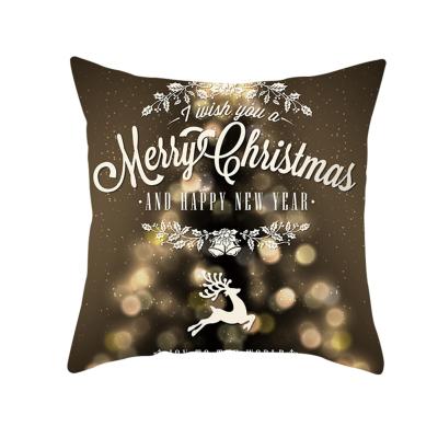 China MERRY CHRISTMAS Anti-Static 3D Printed Christmas Pillow Cases Cushion Covers Chair Seat Pillow Cases Cover Pillow Case 18 x 18 Inch for sale