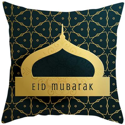 China Wholesale Anti-Static Ramadan Kareem Throw Pillow Covers Islamic Eid Mubarak Pillowcases Soft Cushion Cover Rest Protectors Bedding for sale