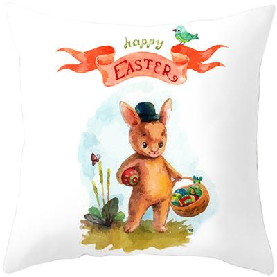 China Easter Decorations Pillow Case Cartoons Anti-Static Bunny Egg Throw Pillow Covers Cushion Cases For Home Couch Sofa for sale