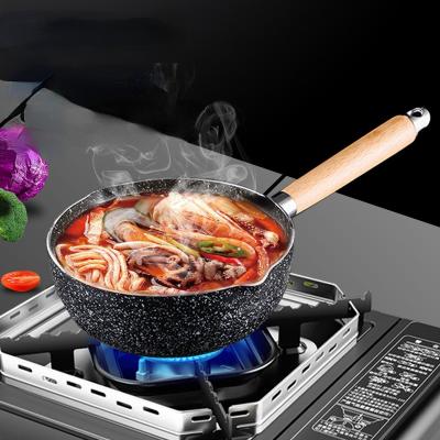 China Sustainable General Use Non Stick Cookware Clay Ceramic One Hand Cooking Pot And Pan for sale