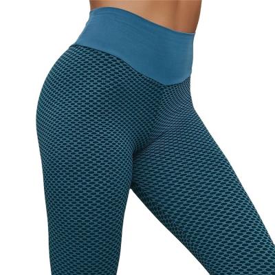 China Women's Breathable Gym Sports Gaiters High Waist Lift Up Yoga Pants Deportivo Fitness Legging Pants Woman Sports Tight Panty for sale