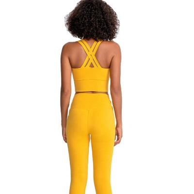 China Sports Activ Yoga Set Women Yoga Set Fitness Wear Yoga Gym Set Women Workout Clothing Gym Clothing Set Breathable Sportswear Wholesale Pants bra for sale