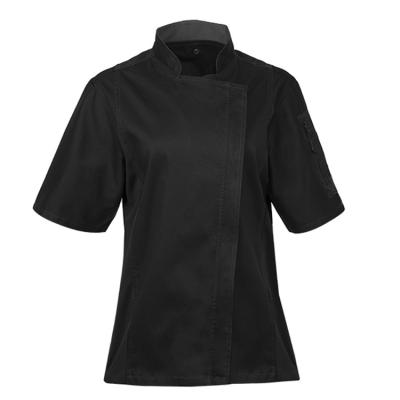 China Hospital Best quality factory price chef coat pattern free chef uniform cooking wear with zipper for sale