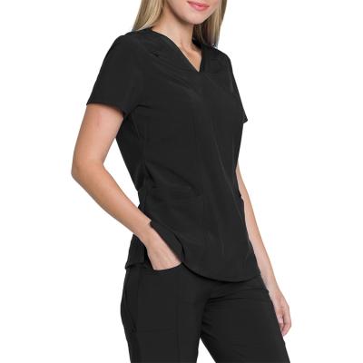 China 2021 Hospital Medical Uniform Women Scrub Set Stretch Contrast Ultra Soft Pocket Scrubs Uniforms Women for sale