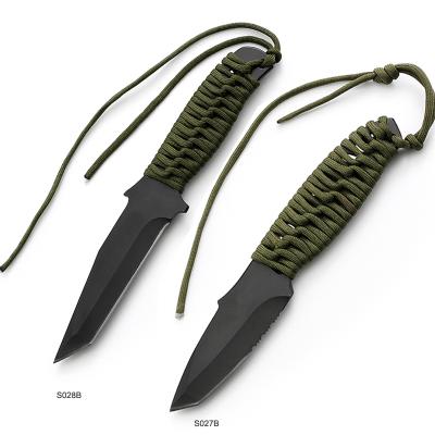 China Non-variable Blade Knives 3Cr13 Stainless Steel Rope Handle Fixed Knife for sale