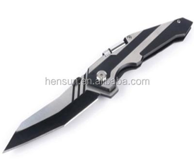 China Non-Variable Handle G10 Folding Knife With Led Light for sale