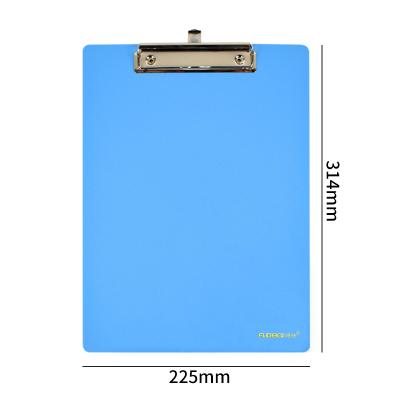 China FUDEK a4 a5 plastic stationery factory 2018 printing folding clip custom logo all color mini folder hard plastic clipboard for sale