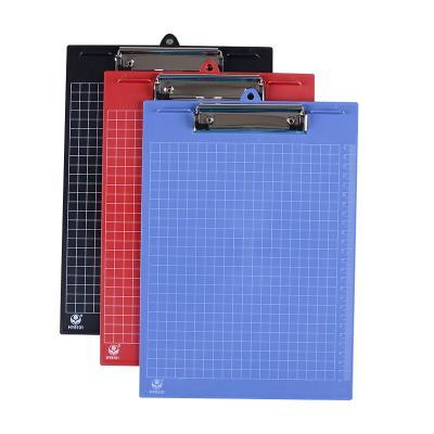 China New hotsale customized stationery plastic clipboard printing A3 A4 A5 standard size plastic with flat flange for sale