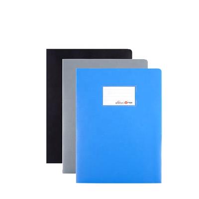 China PP A4 Folder Organizer Conference Business Presentation Office Stationery Report Multi Pocket Blue Black Plastic Folder for sale