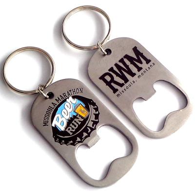 China Sustainable Free Logo Design Metal Bottle Opener Manufacture Custom Stainless Steel Keychain Beer Bottle Opener for sale