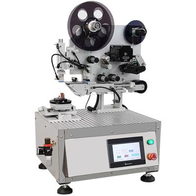 China Simple and Accurate Desktop Semi Auto Manual Labeling Machine for Flat Top Surfaces for sale