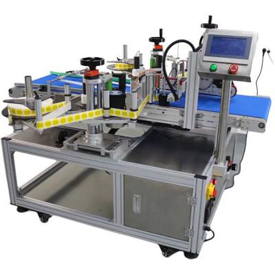 China Motor Folding Carton Paper Box Adhesive Label Stickers Sealing Packing Corner Labeling Machine for sale