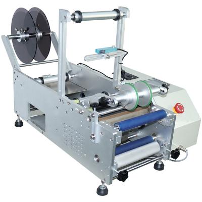 China 920x450x520mm semi-automatische cilinderlabeling applicator voor pot wijn bier koffie en meer Te koop