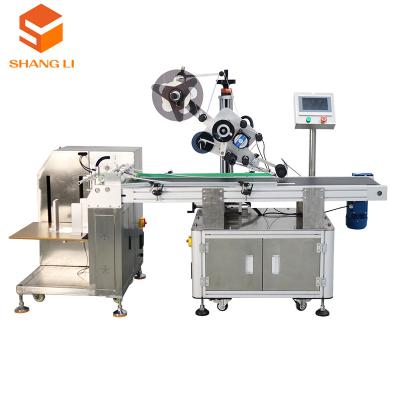 China Electric Driven Label Applicator for Flat Bag and Mylar Pouch Desktop Doypack Pouch for sale