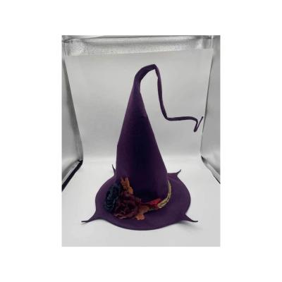 China Hot Felt Cloth Amazon Halloween Witch Hat Party Halloween Witch Hat for sale