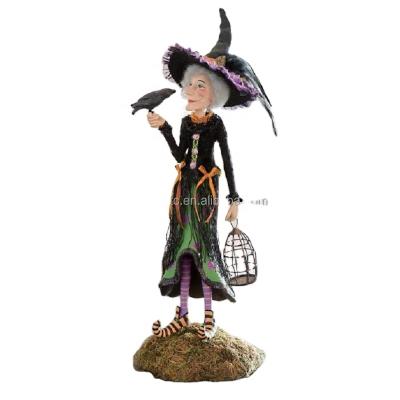 China The Other Enchanting Witch Doll, Sun Proof Halloween Resin Witch Figures, Handmade Charming Witch Dolls, Autumn Office Bedroom Valuable for sale