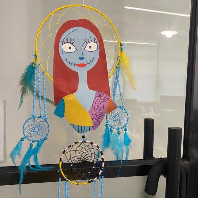 China CLASSIC Traditional Design of Sallyface and Jack Dream Catcher Design Handmade for Wall Hanging Home Decoration for sale