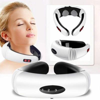 China Head Magnetic Deep Cervical Shoulder Percussion Tool Massager Care Pain Relief Tissue Pulse Electric Pulse Neck Massager 2020 for sale