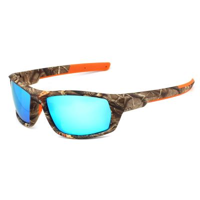 China TAC top selling men's sport polarized outdoor driving square sunglasses 2022 camo frame sunglasses UV sunglasses for sale