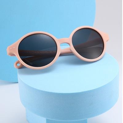 China New High Quality Silicone Sunglasses For Kids 0-3 Years Old Cute Baby Polarized Outdoor Sunglasses 2022 for sale