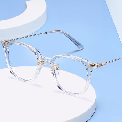 China Anti Tide Fashionable Square Frame Optical Sight Glass Meter Nail TR90 Flat Blue Light Glasses For Men And Women Can Be Matched With Myopia Glass Frame for sale