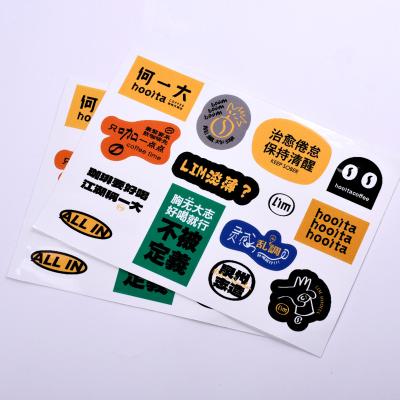 China Scratch- No Logo Sticker Stickers Adhesive Paper Label die cut by moq Kawaii cartoon adhesive die cut label for sale