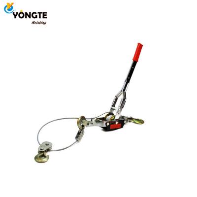 China Portable 2ton Manual Hand Mini Cable Puller With Wire Rope OEM for sale