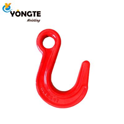 China Heavy Industry Material Drop Forged Top Quality G80 Eye Crane Hook for sale