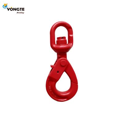 China Heavy Duty Heavy Industry Steel G80 2t Crane Swivel Safety Lifting Hooks for sale