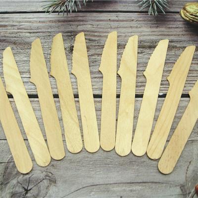 China Fast Food Wooden Disposable Takeaway Tableware Wooden Cutlery for sale