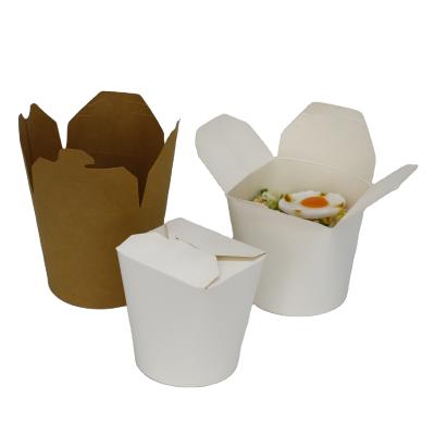 China Recycled Materials Folding Container Paper Takeaway Posable Paper Food Box Fast Food Packaging for sale