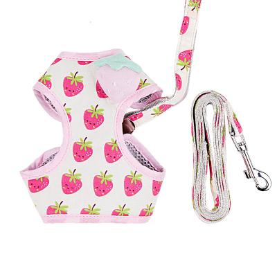 China Hot Selling Stocked Cat Dog Harness Vest Dog Harness Set Breathable Leash And Dog Harness for sale