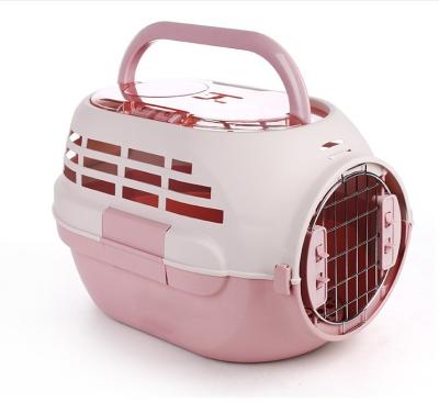 China Small animals wholesale pet supplies kandang kucing portable Cat And Dog Luggage For shipping flat cage pet flight case for sale