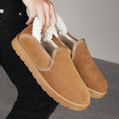 China Outdoor fashion trend factory outlet anti-slip winter keep warm cotton shoes snow boots for men for sale