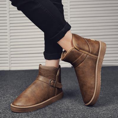 China Fashion Trend Winter High Quality Comfortable Cotton Shoes Warm Mens Snow Boots for sale