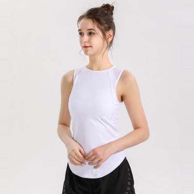 China New Wholesale Women's Breathable Quick-drying Backless Sports T-shirts Outdoor Slim Yoga Clothes Running Fitness Tops for sale