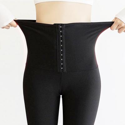 China Breathable High Waist Running Fitness Waist&Abdominal Corset Women Sports Sweatpants Shaping Wear Butt Lift Yoga Pant Gaiters for sale