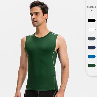 China X-CHENG QUICK DRY gym clothes men pro tight fitness vest training wear top Sweat-absorbent quick-drying sports vest for sale