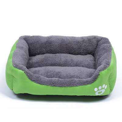 China Custom Logo Waterproof Pet Bed Colorful Green Viable for Cat and Dog for sale