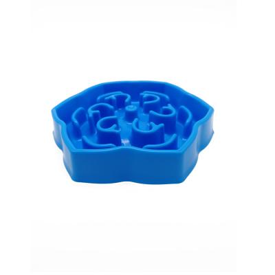 China Sustainable Popular High Quality Fun Non Slip Safe Plastic Slow Feeder Dog Pet Bowl for sale