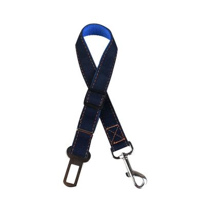 China Luxury Thoughtful Car Seat Belt Protect Medium Small Jeans Dog Pet Collar for sale