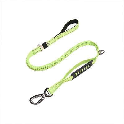 China Stocked Protected Seat Belt Traction Rope Dog Pet Reflective Retractable Collars for sale