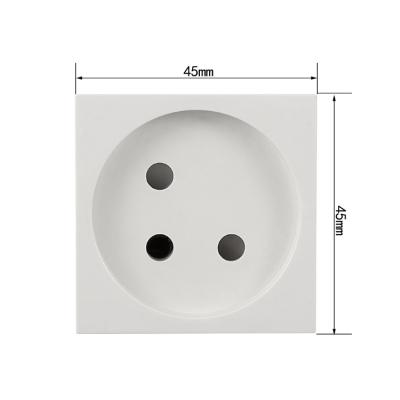 China Full AC 110~250v 16a Wall Power Outlet Mirror Tempered Glass Panel Power Double Socket Residential / General Purpose for sale