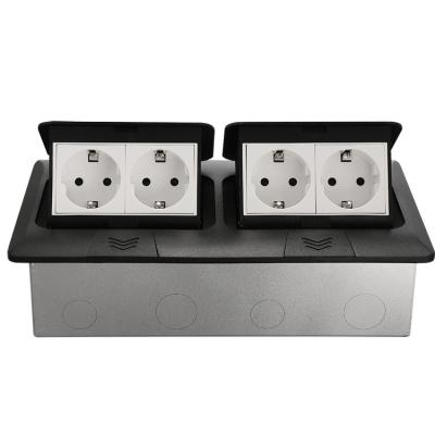 China Residential / Multi-Purpose Multi-Function Stereo Network Floor TV Socket European Standard German Power Socket for sale