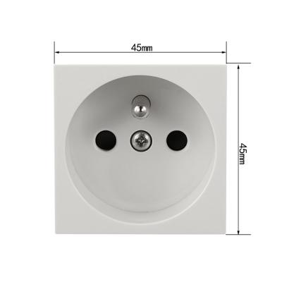 China Wholesale 45 Power Outlet AC 110~250V 16A French Wall Power Socket Floor Socket / General Purpose for sale