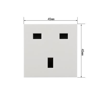 China High Quality 45*45mm Module Power Socket 13A UK Household Socket Residential / Multi-Purpose Factory Direct Sale for sale