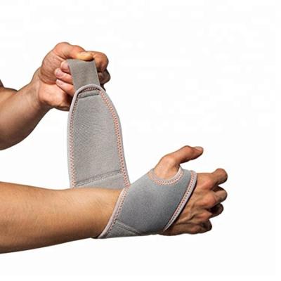 China 2022 Gray Neoprene Adjustable Elasticity and Wrist Straps Adjustable Brace Hand Wraps Gym Wrist Relief Wrist Pain Custom Waist Support for sale