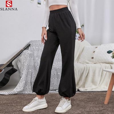 China Anti-wrinkle Women's Spring Pants And Trousers Plus Size Wide Leg Causal Wide Leg Trousers for sale