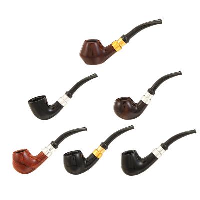 China New Arrival Hot Selling Durable Red Wood Smoking Pipe Cheap Carved Wooden Pipe Luxury Crafts Smoking Pipe for sale