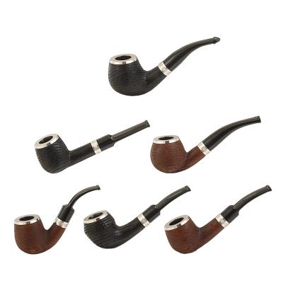 China Durable Chinese Wooden Smoking Pipe Carved Hot Sale Factory Direct Durable High Quality Wooden Pipe Smoking Tobacco Handcrafted for sale